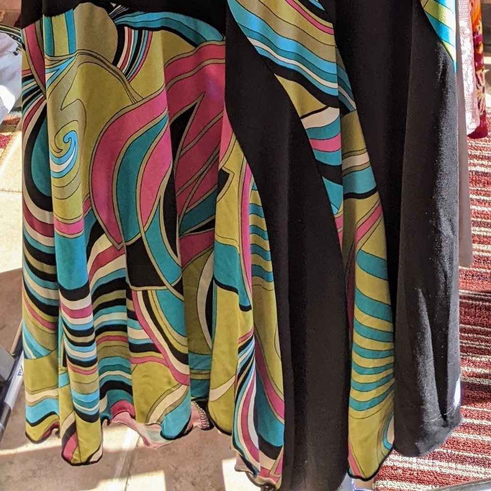 Multicolored Halter-Style Dress